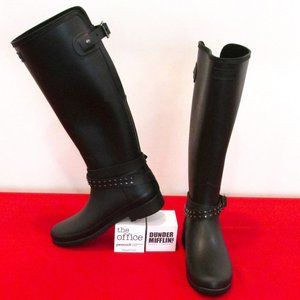 New Hunter Adj Refined Back Tall Biker Stud Womens Boot US Size 6 $169